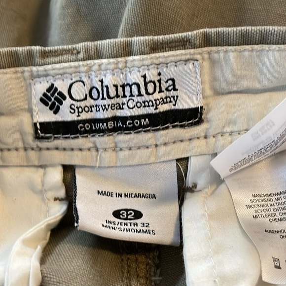 Columbia Cargo Carpenter Pants Straight Leg Khaki Men’s‎ Hiking Outdoor Size 32 - Picture 9 of 10